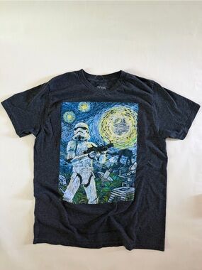 Star Wars Stormtrooper 'Starry Night' Graphic Tee - Black